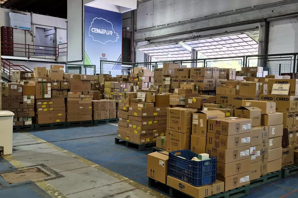 Centro de Medicamentos do Paraná distribuiu mais de 443 milhões de remédios em 2025 Foto: SESA