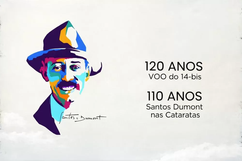 Evento gratuito celebra 110 anos da passagem de Santos Dumont por Foz do Iguaçu neste domingo (15)