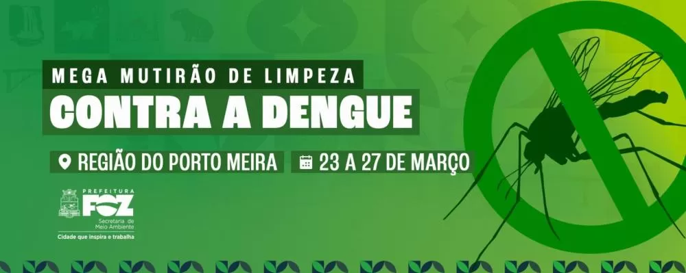 Mega Mutirão de combate à dengue e ação de zeladoria será realizado no Porto Meira