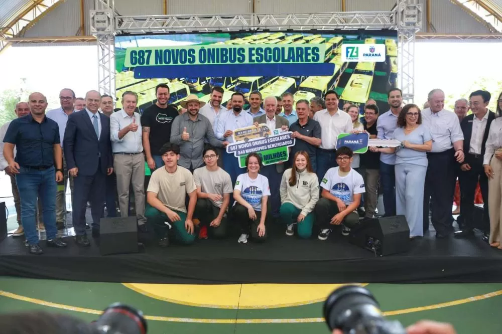 Estado inicia entrega de 687 ônibus escolares para 340 municípios Foto: Alessadro Vieira/SESA