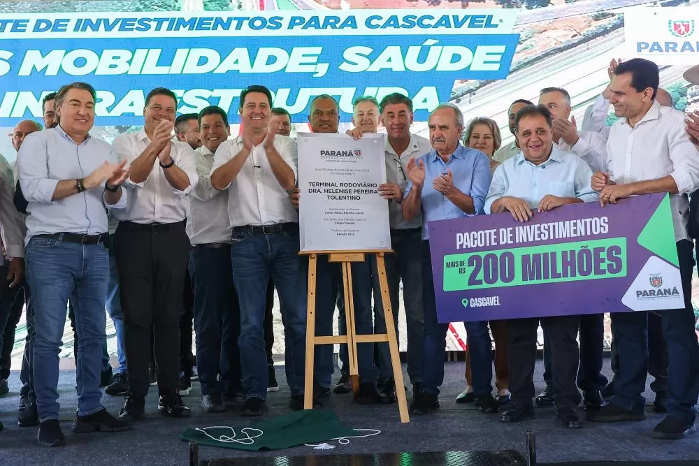 Governador reinaugura Rodoviária de Cascavel após maior reforma da história