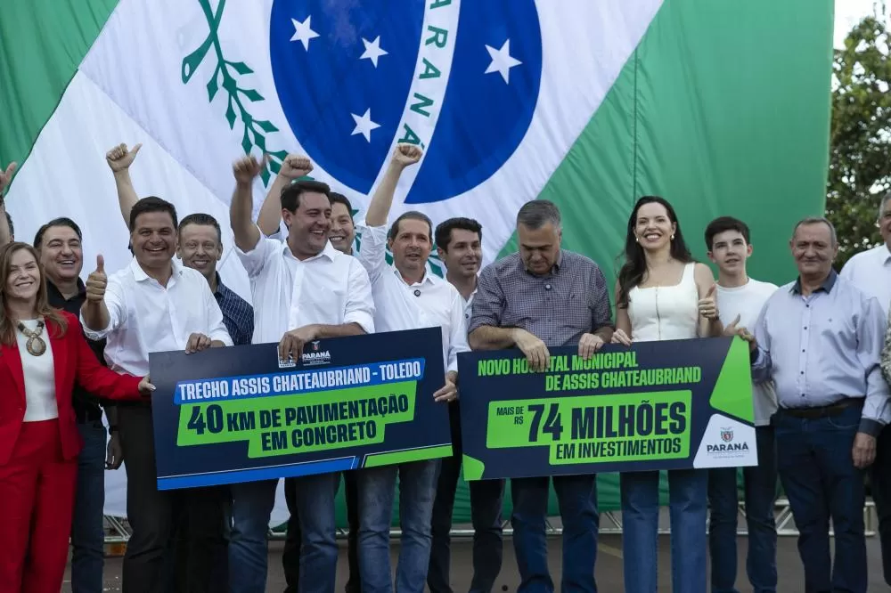 Ratinho Junior libera R$ 386 milhões em investimentos para Assis Chateaubriand Foto: Roberto Dziura Jr/AEN