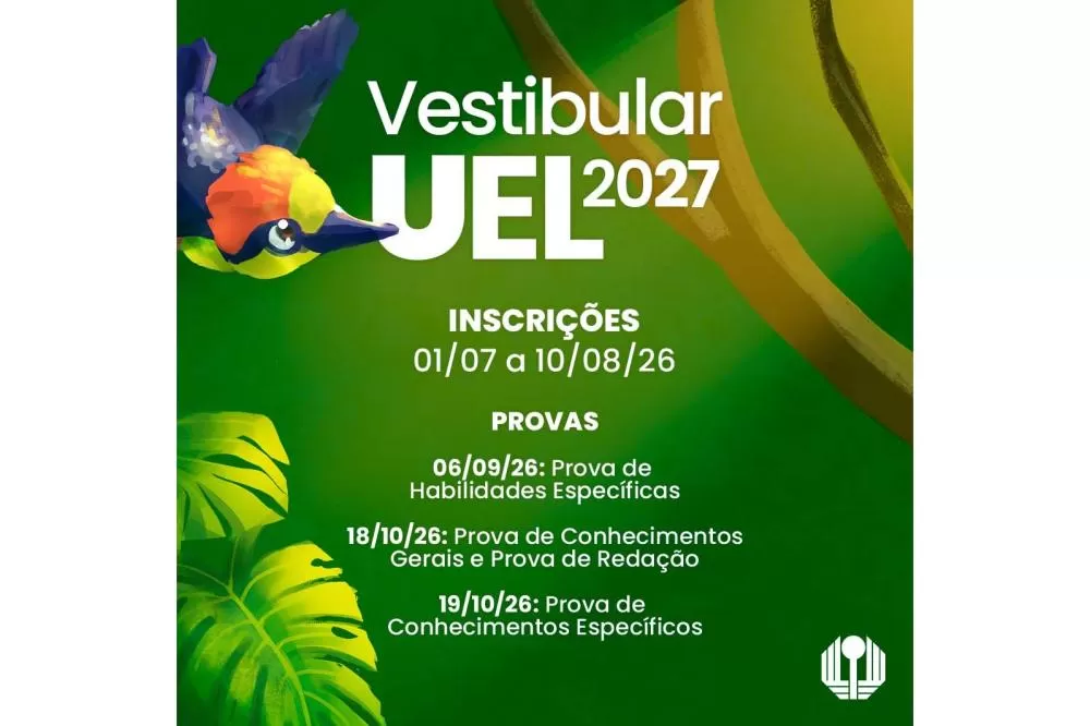 Vestibular 2027: UEL divulga data de inscrições e cursos com prova discursiva