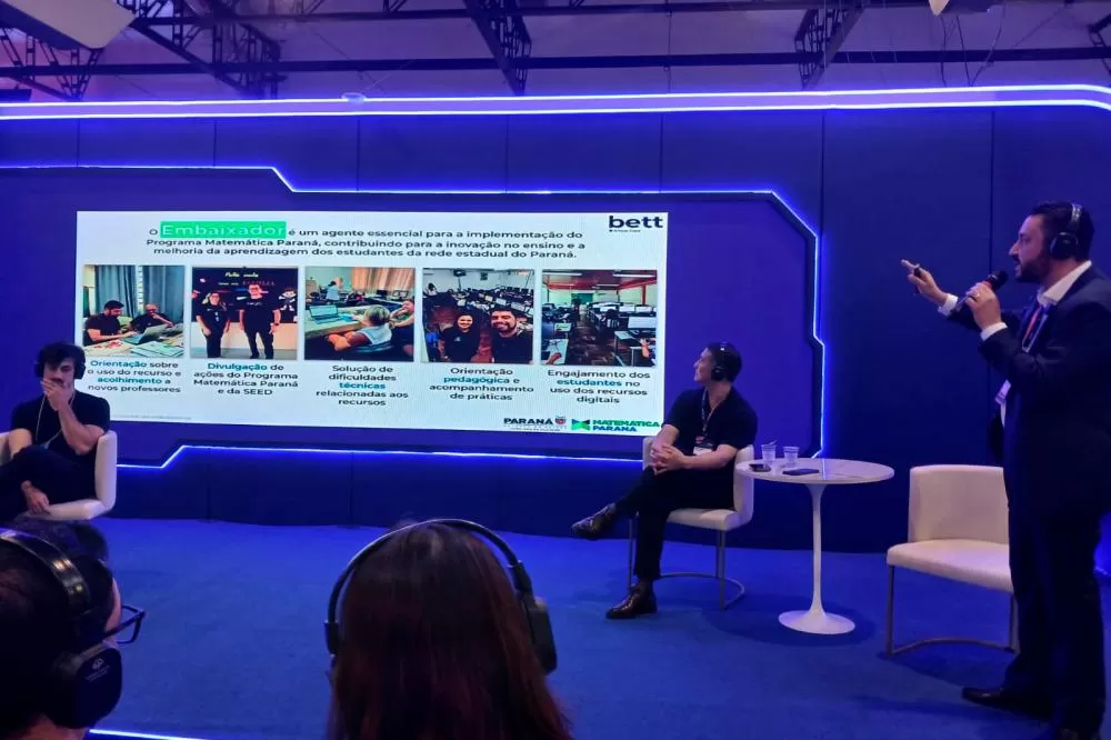 Dia Nacional da Matemática: Paraná apresenta avanços e inovação em ensino durante a Bett Brasil 2026 Foto: SEED