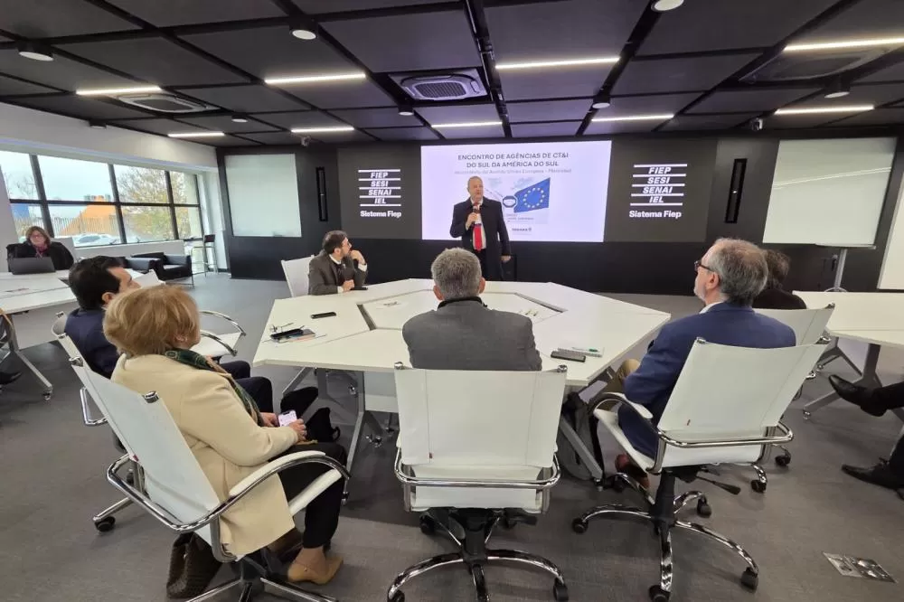 Encontro debate integração científica no contexto do acordo entre Mercosul e União Europeia Foto: Fundação Araucária