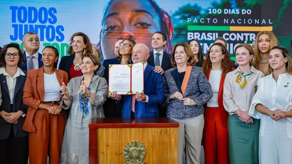 “Lula recolocou a proteção das mulheres como prioridade”, destaca Gleisi sobre 100 dias do Pacto contra o Feminicídio