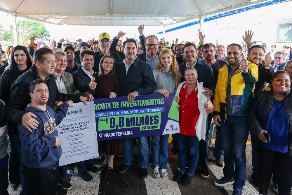 Governador entrega nova APAE e anuncia mais R$ 8 milhões para Prado Ferreira Foto: Geraldo Bubniak/AEN