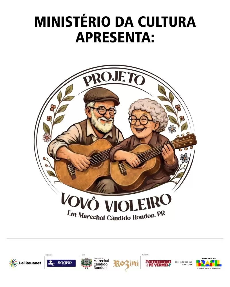 Projeto Vovô Violeiro está com inscrições abertas em Marechal Cândido Rondon!