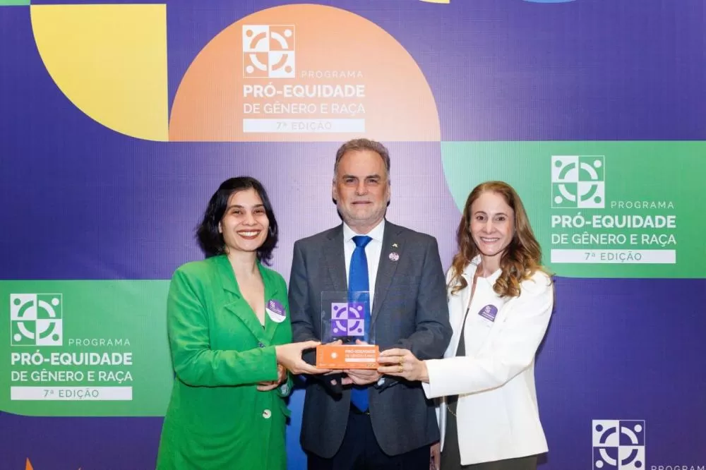 Victória Correa, Djalma Berger e Andreia Duarte Trevisan. Foto: Dinho Mendes/Itaipu Binacional.