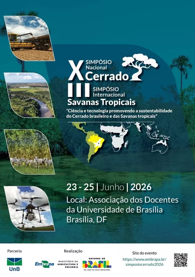 X Simpósio Nacional Cerrado e III Simpósio Internacional Savanas Tropicais: inscrições prorrogadas até 11 de junho e envio dos trabalhos até 2 de junho