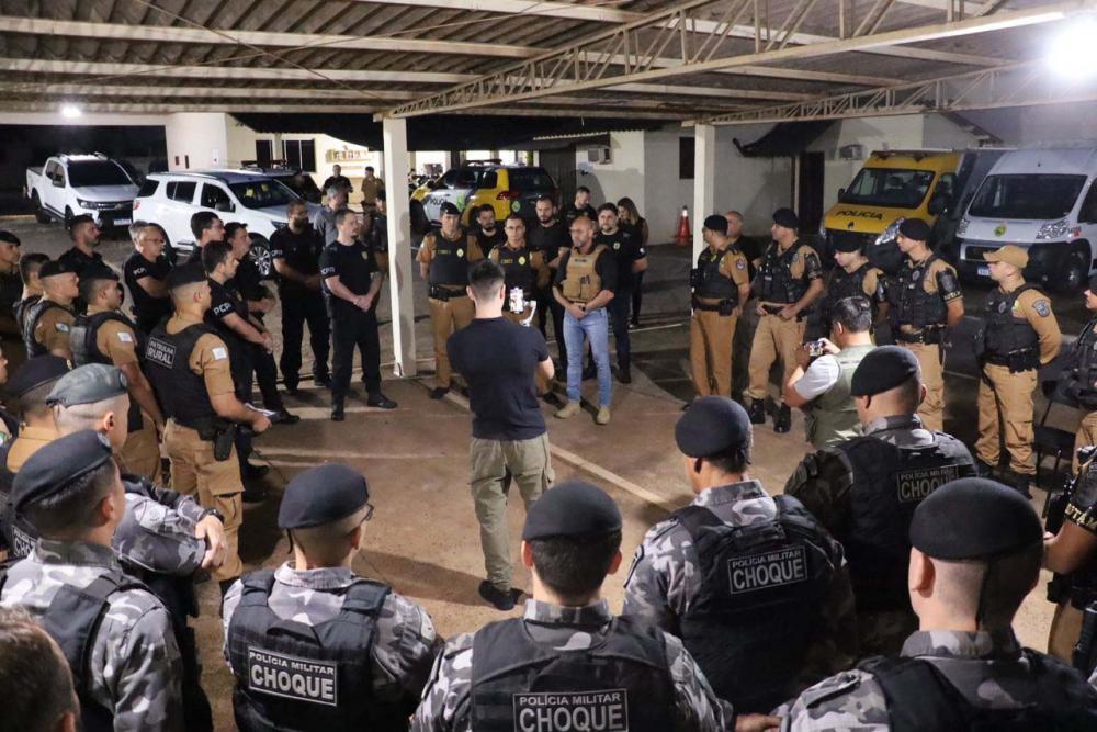Secretaria de Segurança realiza operação integrada das polícias civil e militar no noroeste do Estado Foto: Adilson Voinaski Afonso