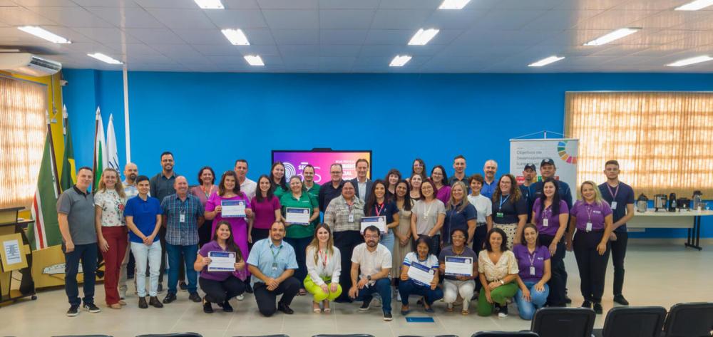 Empresas e instituições do terceiro setor de Toledo, Marechal Cândido Rondon e Terra Roxa foram homenageadas com o Selo Sesi ODS