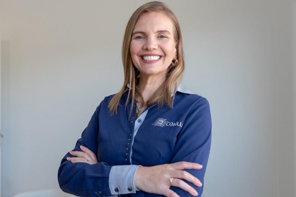 “Temos potencial para aumentar esses índices de arrecadação aqui em Beltrão, esses números ainda são baixos quando confrontados com municípios similares em economia e habitantes”, reforça Mariane. Crédito: arquivo pessoal.