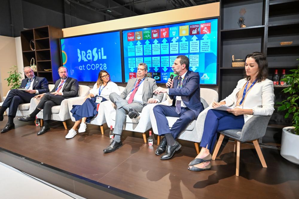 Enio Verri participa de painel sobre ODS e cooperação. Foto: Rafa Kondlatsch/Itaipu 