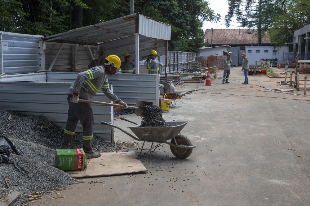 CURITIBA (BRASIL), 12/12/2023; Progresso da obra do novo laboratório no TECPAR , Paraná, Brasil. Foto: Hedeson Alves/TECPAR Foto: Hedeson Alves/Tecpar