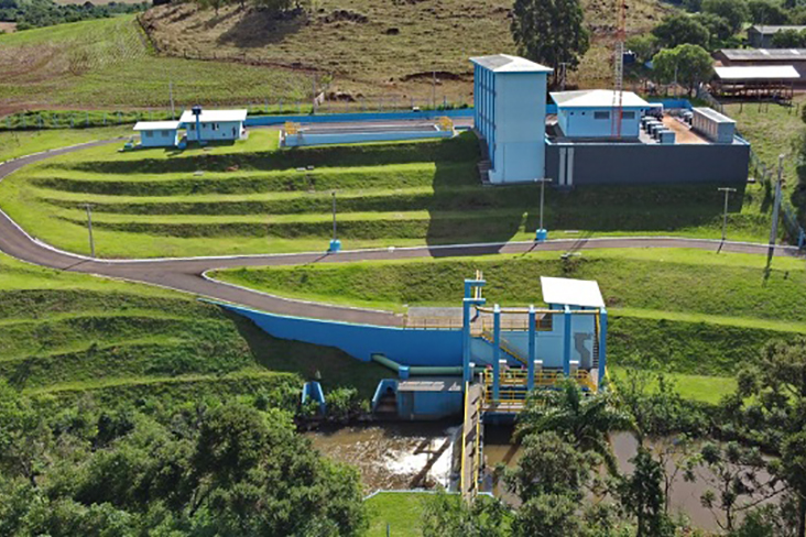 Captação do Rio São José vai receber a água da transposição do Rio do Salto Foto: Sanepar