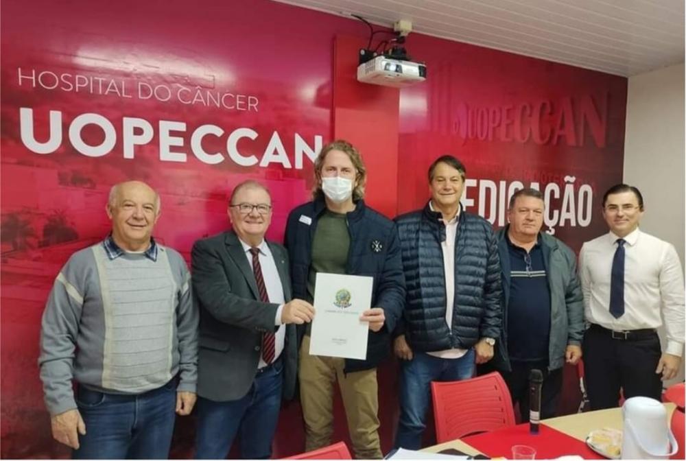 Zeca Dirceu e a diretoria da Uopeccan