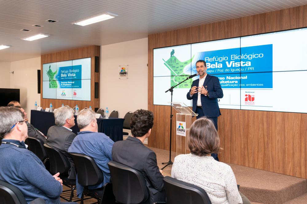 Lançamento do concurso nacional. Foto: Sara Cheida/Itaipu.