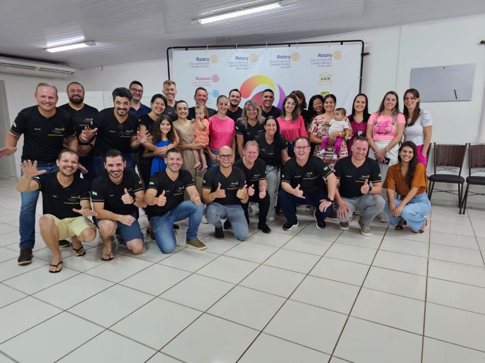 *Fotos Reunião:* Reunião do Rotary Club 25 de Julho, no dia 26 de março, teve como tema a saúde materno-infantil, com apresentação dos resultados do Proamar, doação de kit didático ao BLH e participação do Gesta-Maternar Rondon  