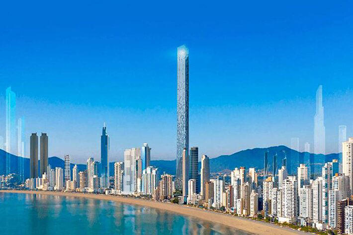 Triumph Tower deverá ter 500 metros de altura, em busca do título de torre residencial mais alta do mundo. Foto: FG Balneário via www.fgbalneario.com.br © Fornecido por Estadão