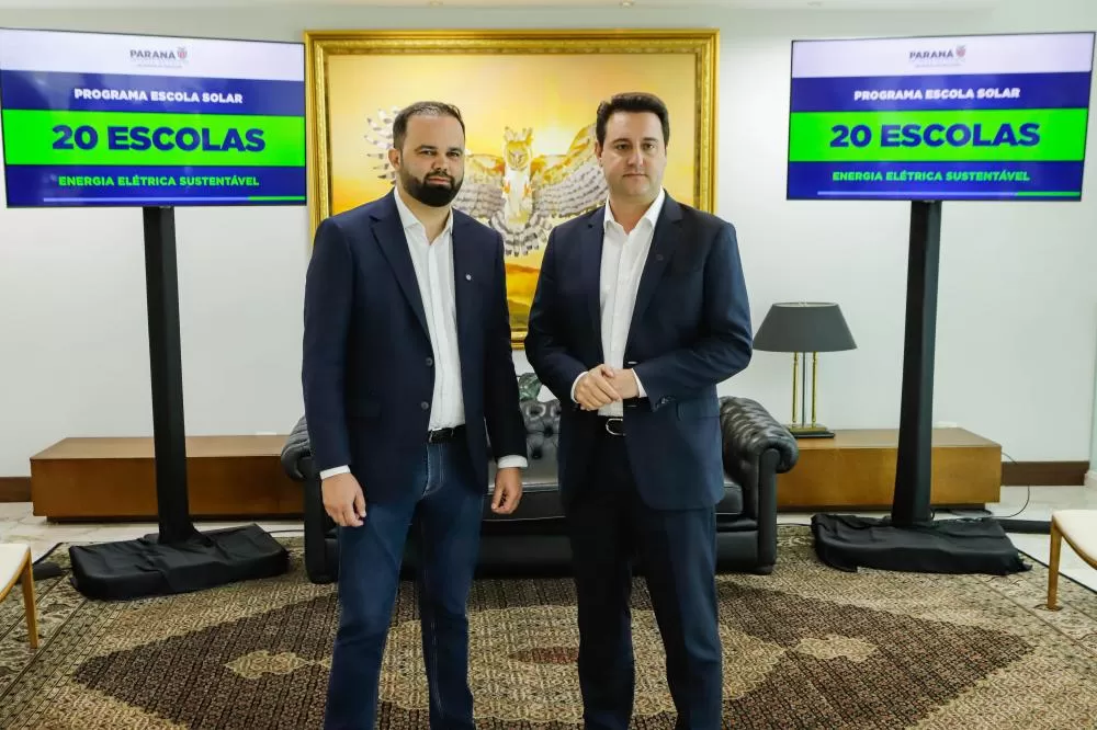 Governador anuncia pacote para educação com seis novas escolas, ampliações e placas solares Foto: Roberto Dziura Jr/AEN