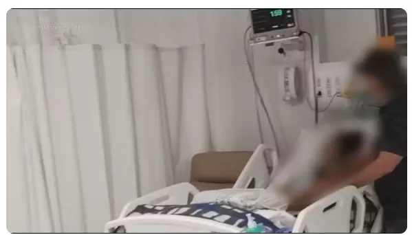 Pai é preso após ser filmado abusando da filha internada na UTI de hospital — Foto: Reprodução/TV Globo