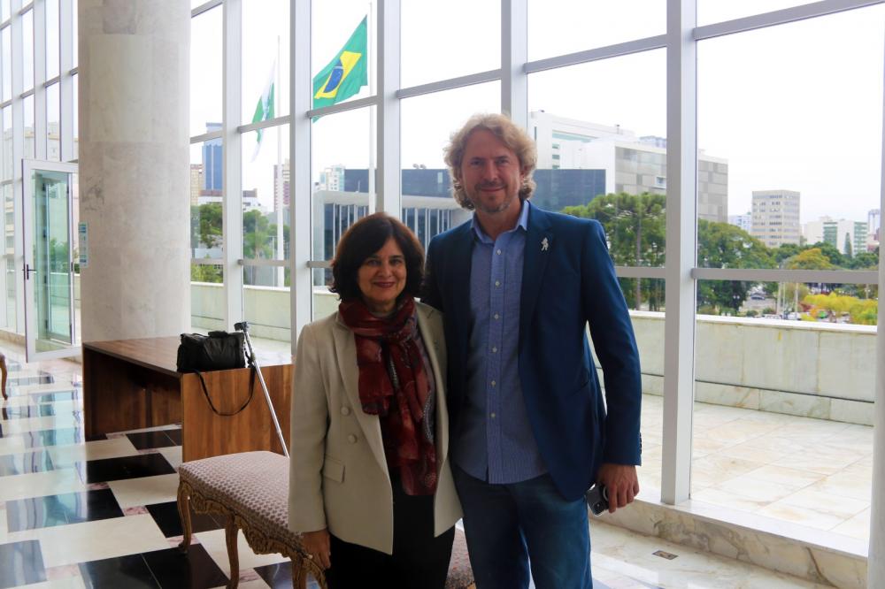 Deputado Zeca Dirceu (PR) e a ministra Nísia Trindade (Saúde)
