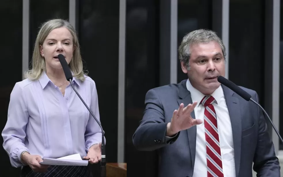O compromisso do presidente Lula é com a maioria do povo brasileiro. E é esse compromisso que ele vai manter, afirmam Gleisi e Lindbergh. Fotos: Zeca Ribeiro/Câmara dos Deputados