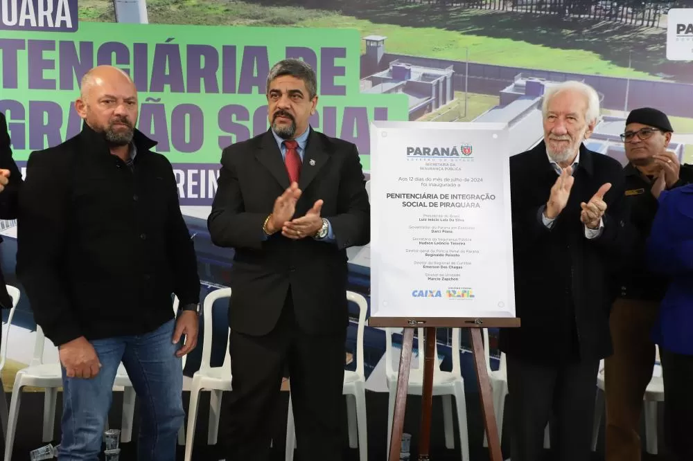 Piana inaugura unidade prisional com 392 vagas no complexo penitenciário de Piraquara Foto: Ari Dias/AEN