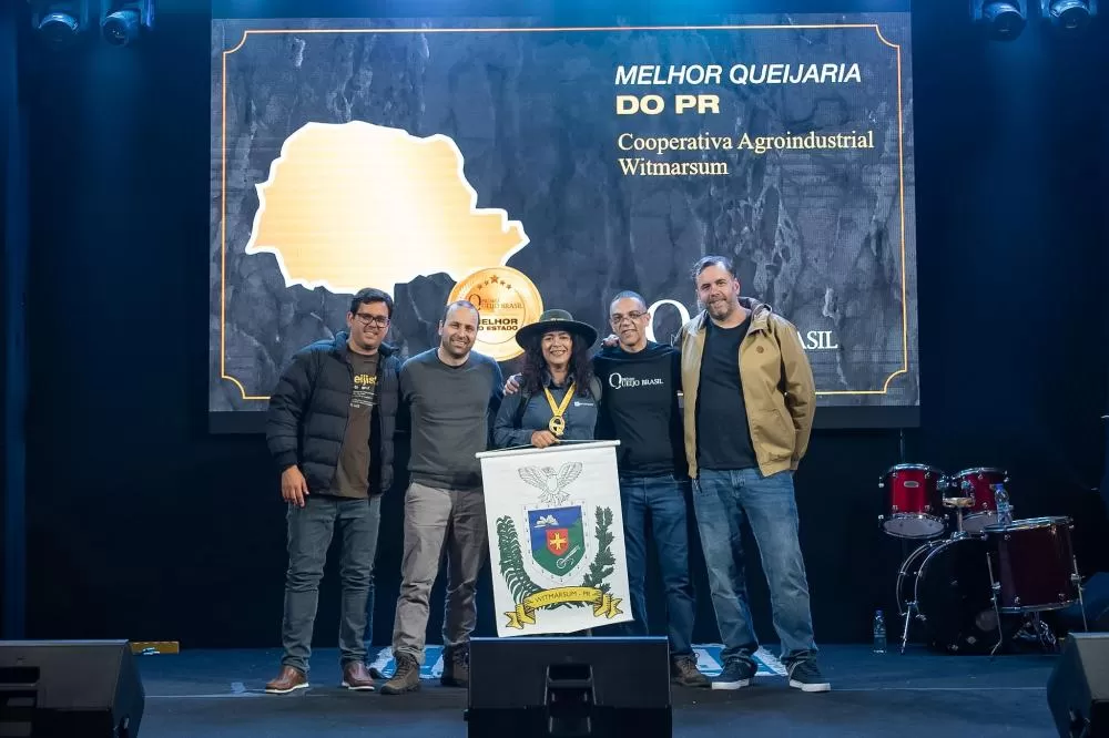 Paraná é segundo colocado no VII Prêmio Queijo Brasil, com 129 premiações Foto: Assessoria da Witmarsum