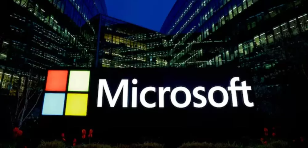 Logotipo da Microsoft nos escritórios em Issy-les-Moulineaux, perto de Paris, França (Foto: Reuters/Gonzalo Fuentes)