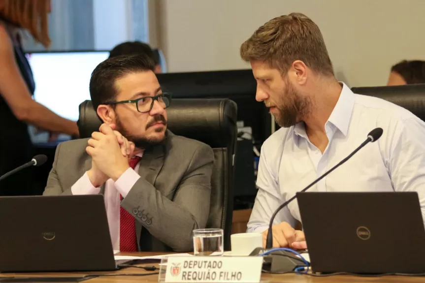 Os deputados Requião Filho e Arilson Chiorato, ambos do PT.Créditos:Divulgação/Assessoria Parlamentar