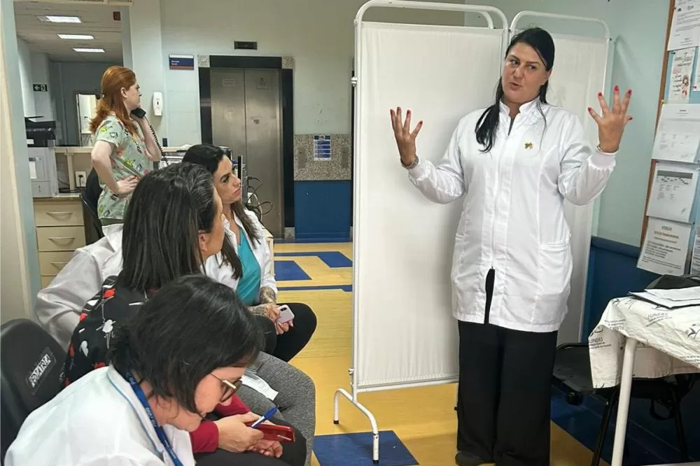 Agosto Dourado: ações no Litoral reforçam importância do aleitamento materno Foto: Hospital Regional do Litoral