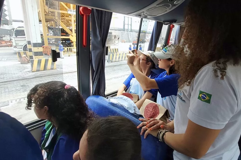 Projeto Porto Escola realiza primeira visita inclusiva no Porto de Paranaguá Foto: Divulgação