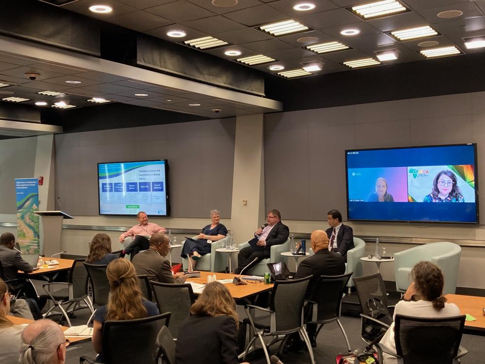 Painel apresentou Itaipu como um case de sucesso na temática. Foto: Divulgação/Banco Mundial. 