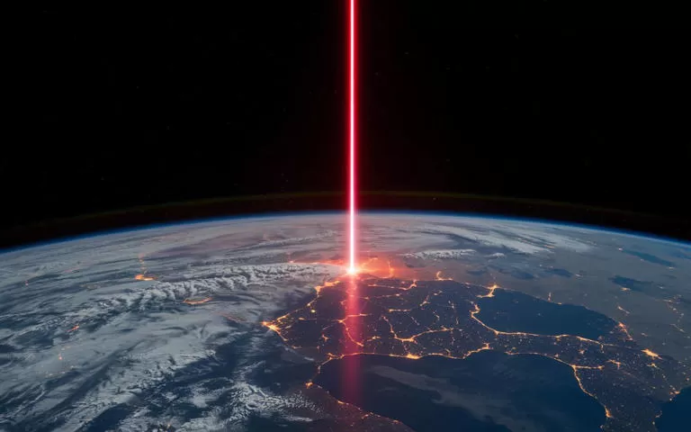 A Terra capta uma comunicação a laser emitida a quase meio bilhão de quilômetros
