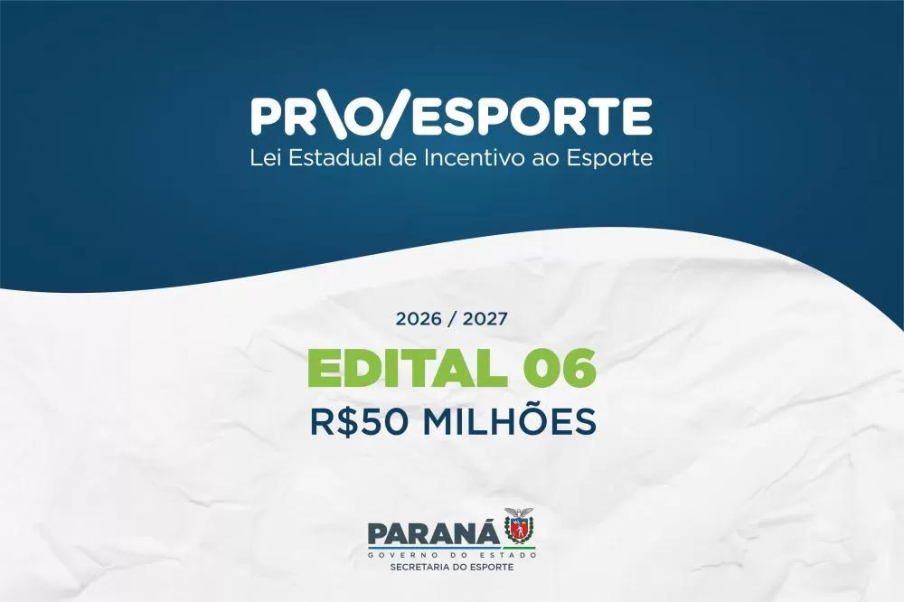 Estado publica edital do Proesporte que destina R$ 50 milhões para projetos na área