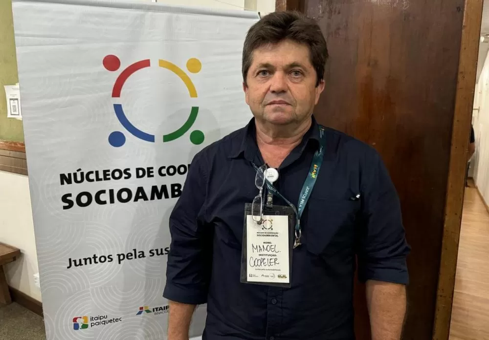 Presidente da Cooperativa Coopeler, Manuel Constantino Gouveia. Foto: Adilson Borges/Itaipu Parquetec