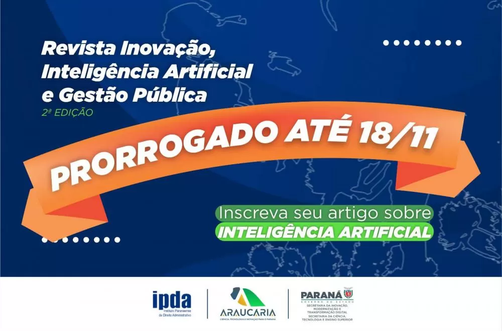 Submissão de artigos para revista de Inovação, IA e Gestão Pública são prorrogadas até dia 18 Foto: SEI