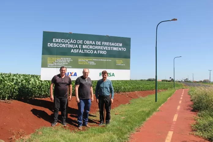 Conclusão de mais um trecho de asfaltamento em Nova Santa Rosa