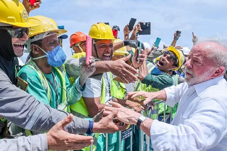 Foto: Ricardo Stuckert O presidente Lula em Sergipe, ao visitar obra de duplicação da BR-101