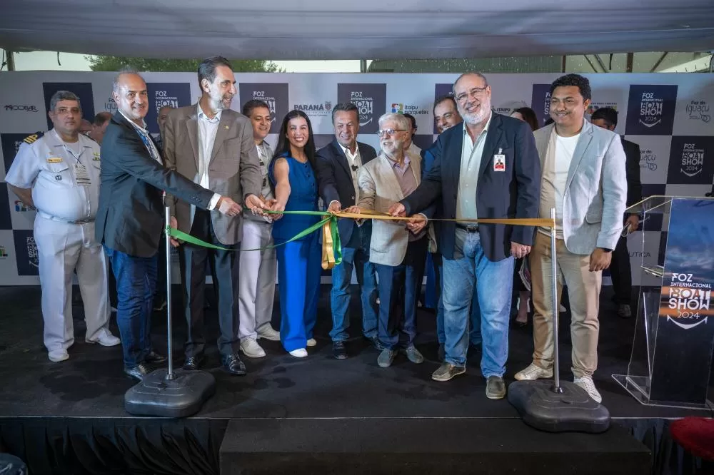 Desenlace da fita da 2ª edição do Boat Show. Fotos: William Brisida/Itaipu Binacional
